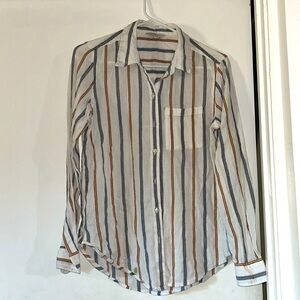 Lucky brand women shirt stripes EUC sz S/P